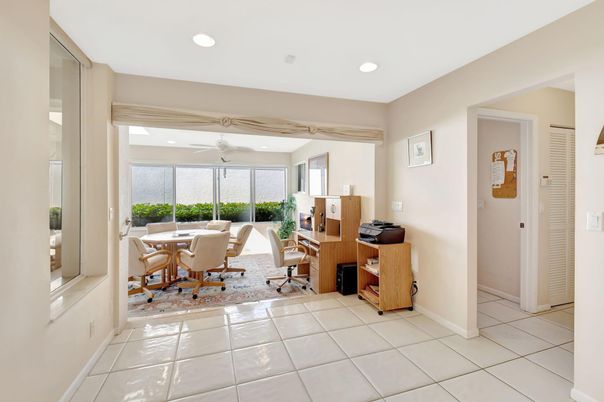 Home Office, Interior, Recessed Lighting