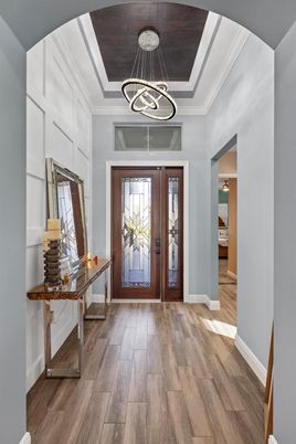 Interior, Pendant Lights, Wood Texture Flooring