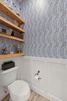 Bathroom, Interior, Wood Texture Flooring
