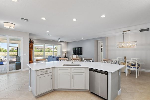 Dining room, Interior, Kitchen, Living room, Pendant Lights, Recessed Lighting
