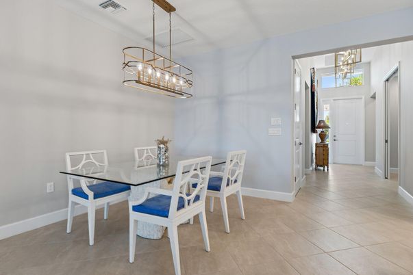 Dining room, Interior, Pendant Lights