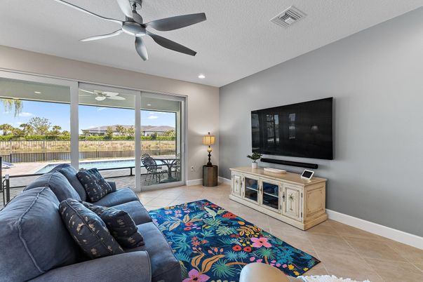 Interior, Living room, Recessed Lighting