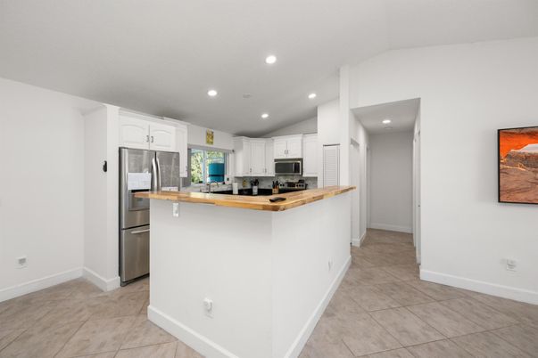Interior, Kitchen, Recessed Lighting, Stainless Steel Appliances