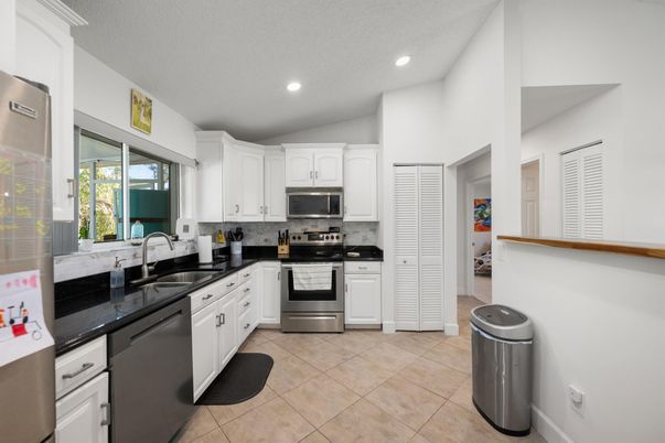 Interior, Kitchen, Recessed Lighting, Stainless Steel Appliances