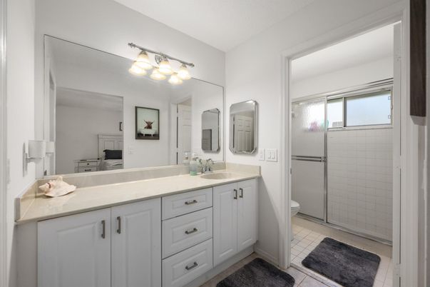 Bathroom, Dual Sink Vanities, Glass Shower, Interior