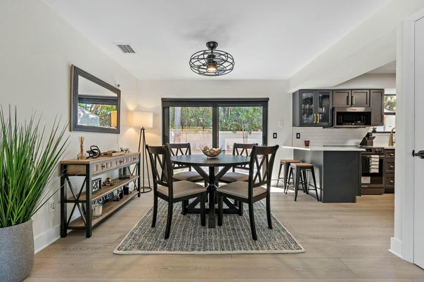 Dining room, Interior, Kitchen, Wood Texture Flooring