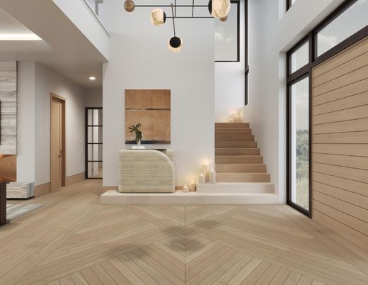 Interior, Pendant Lights, Recessed Lighting, Wood Texture Flooring