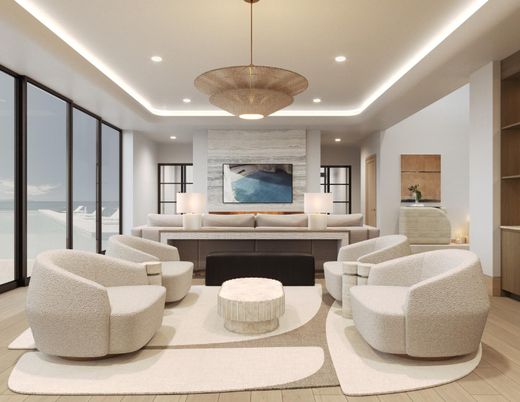 Interior, Living room, Pendant Lights, Recessed Lighting, Wood Texture Flooring