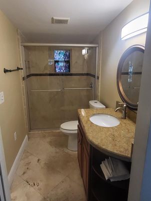 Bathroom, Glass Shower, Interior