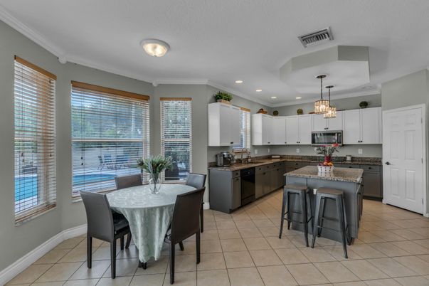 Dining room, Interior, Kitchen, Pendant Lights, Recessed Lighting