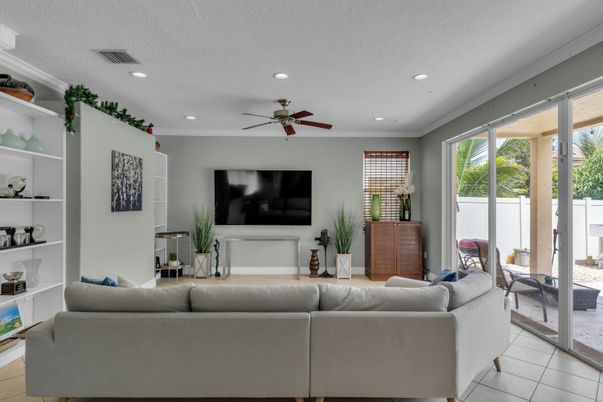 Interior, Living room, Recessed Lighting