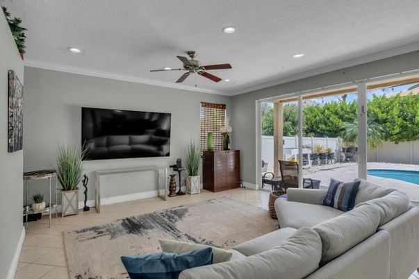 Interior, Living room, Recessed Lighting