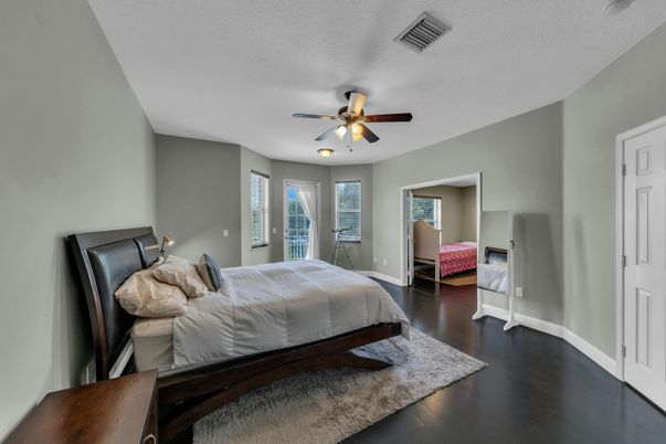 Bedroom, Interior, Wood Texture Flooring