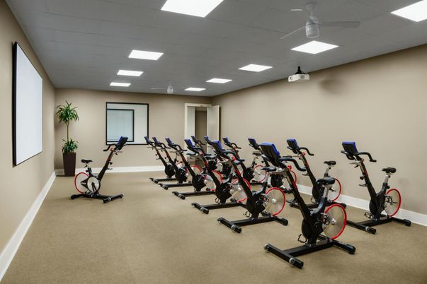 Fitness Equipment, Interior, Recessed Lighting