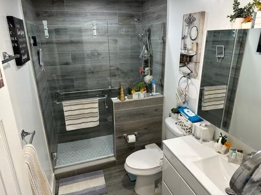 Bathroom, Glass Shower, Interior