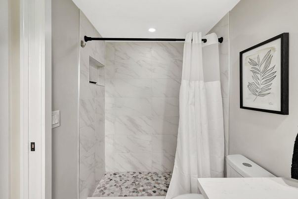 Bathroom, Interior, Marble Walls