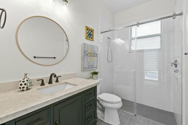 Bathroom, Glass Shower, Interior