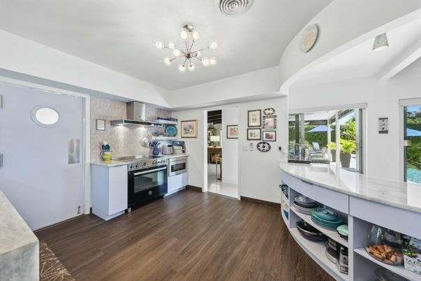 Interior, Kitchen, Pendant Lights, Stainless Steel Appliances, Wood Texture Flooring