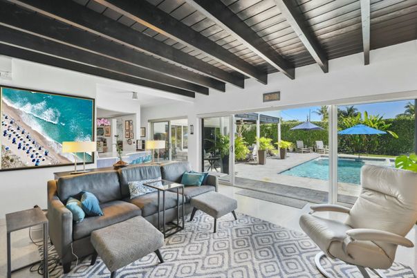 Interior, Living room, Pool, Wooden Beams, Wooden Ceilings