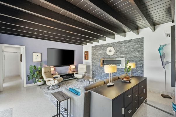 Fireplace, Interior, Living room, Stone Walls, Wooden Beams, Wooden Ceilings