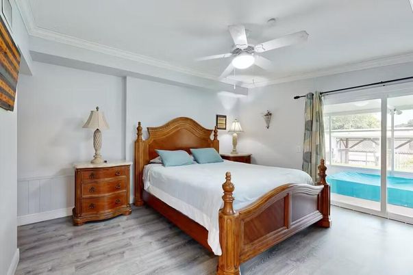 Bedroom, Interior, Wood Texture Flooring