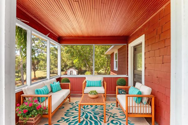 Interior, Living room, Sun Room, Wooden Ceilings