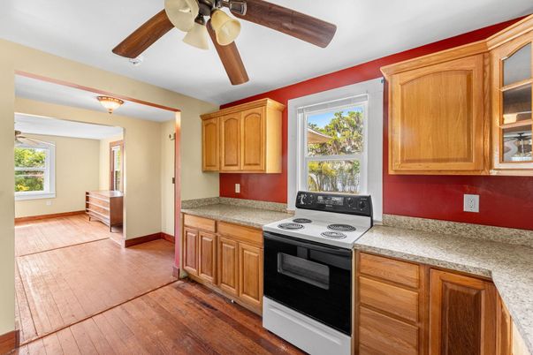 Interior, Kitchen, Wood Texture Flooring