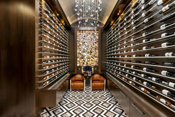 Chandelier, Interior, Wine Storage