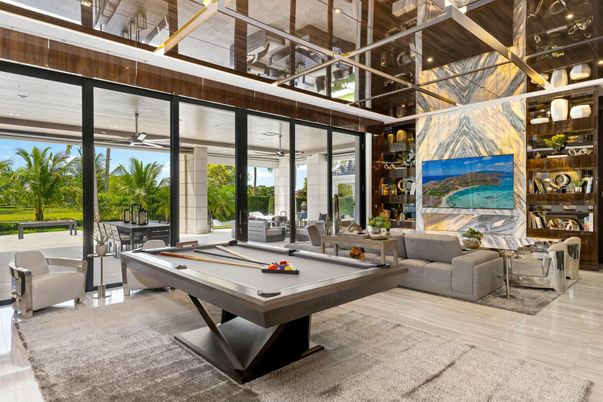 Billiard Table, Game Room, Interior, Living room