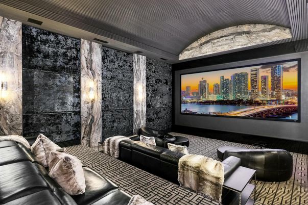 Interior, Projection Screen, Theatre Room