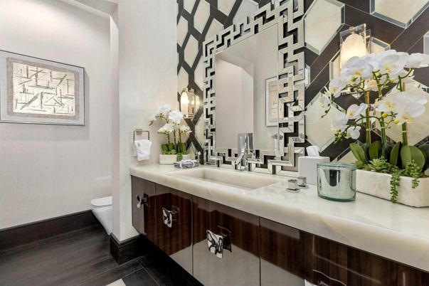 Bathroom, Interior, Wood Texture Flooring