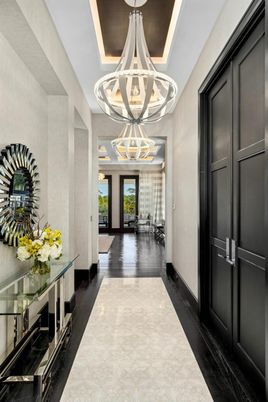 Chandelier, Interior, Pendant Lights, Wood Texture Flooring