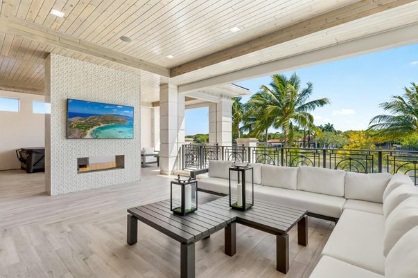 Fireplace, Interior, Living room, Recessed Lighting, Wooden Ceilings, Wood Texture Flooring