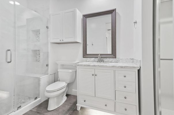 Bathroom, Glass Shower, Interior