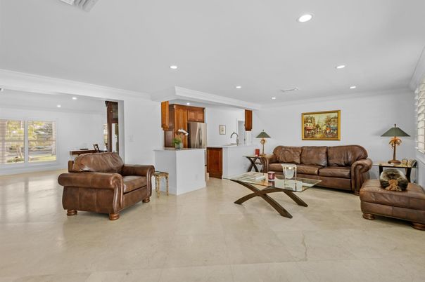 Interior, Kitchen, Living room, Recessed Lighting