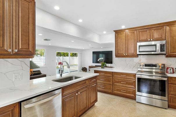 Interior, Kitchen, Recessed Lighting, Stainless Steel Appliances