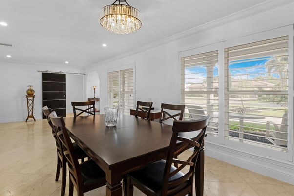 Chandelier, Dining room, Interior, Recessed Lighting