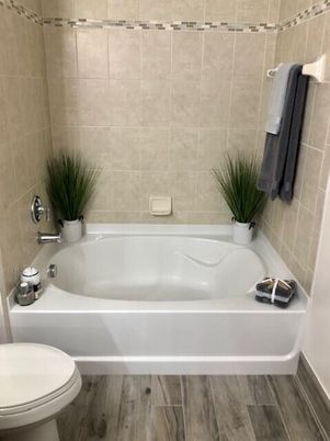 Bathroom, Interior, Wood Texture Flooring