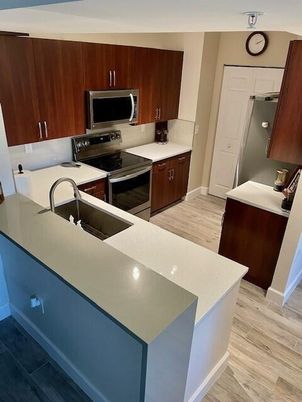 Interior, Kitchen, Wood Texture Flooring