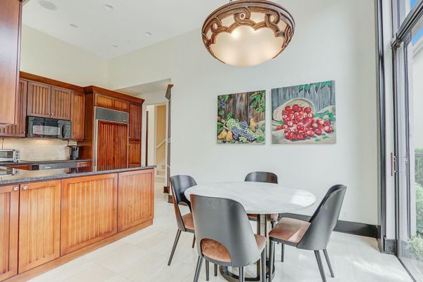Dining room, Interior, Kitchen, Recessed Lighting, Stainless Steel Appliances