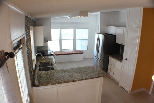 Interior, Kitchen, Wood Texture Flooring
