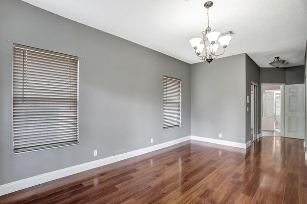 Chandelier, Empty room, Interior, Wood Texture Flooring