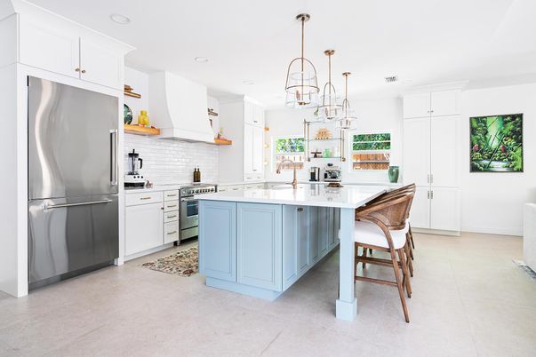 Interior, Kitchen, Pendant Lights, Recessed Lighting, Stainless Steel Appliances