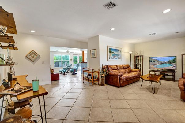Interior, Living room, Recessed Lighting