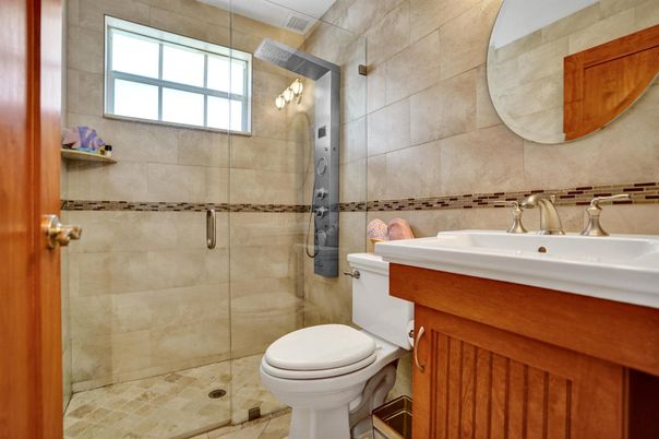 Bathroom, Glass Shower, Interior