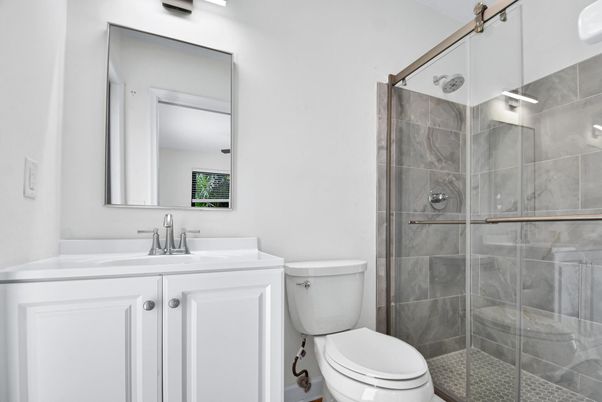 Bathroom, Glass Shower, Interior