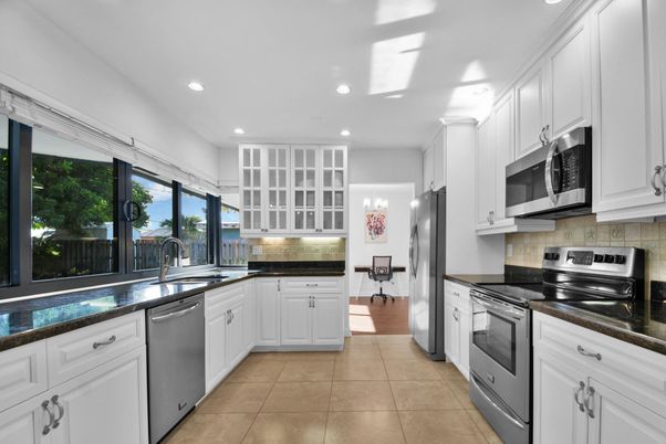 Interior, Kitchen, Recessed Lighting, Stainless Steel Appliances