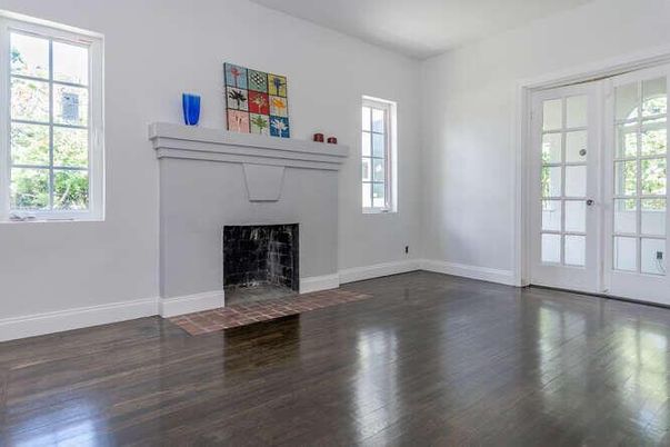 Empty room, Fireplace, Interior, Wood Texture Flooring