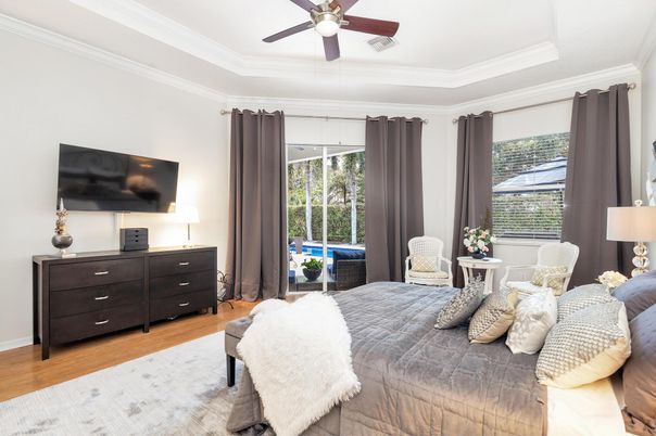 Bedroom, Interior, Wood Texture Flooring