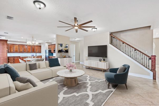 Dining room, Interior, Kitchen, Living room, Pendant Lights, Recessed Lighting